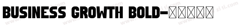 Business Growth Bold字体转换